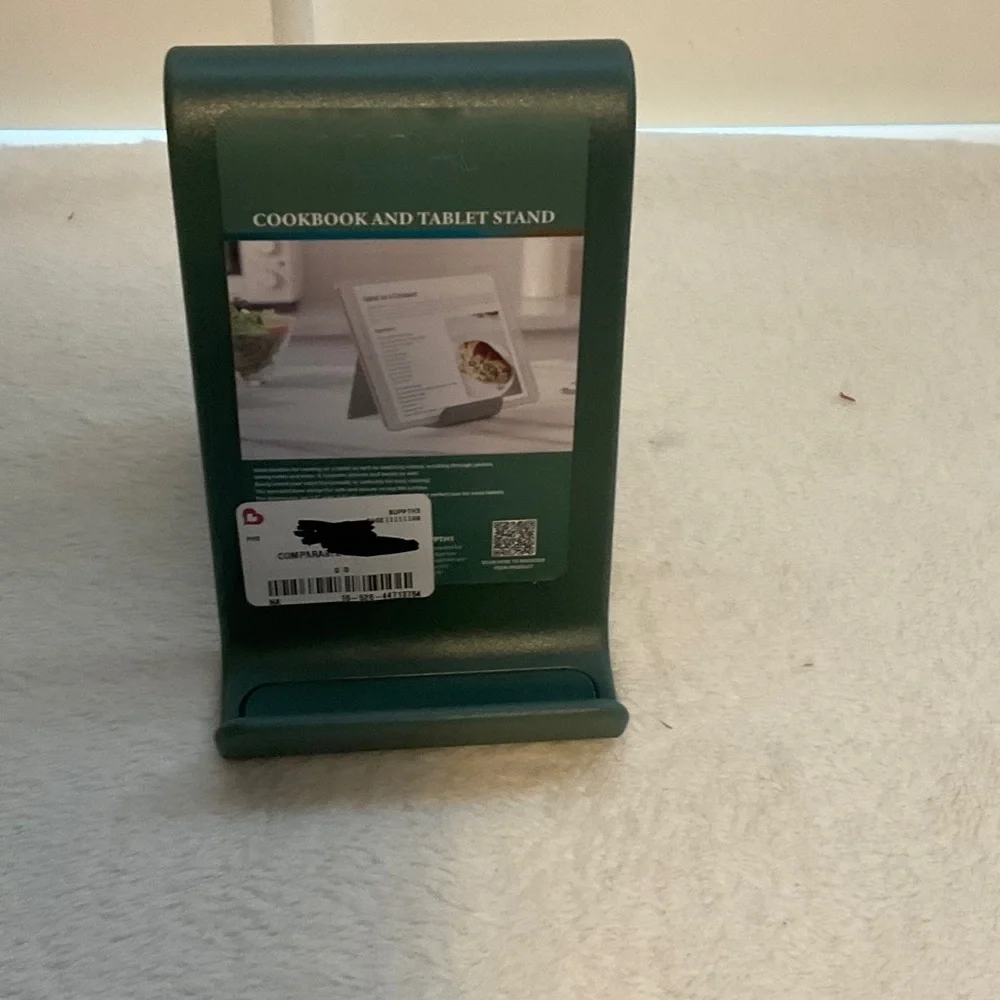 Green Cookbook and Tablet Stand